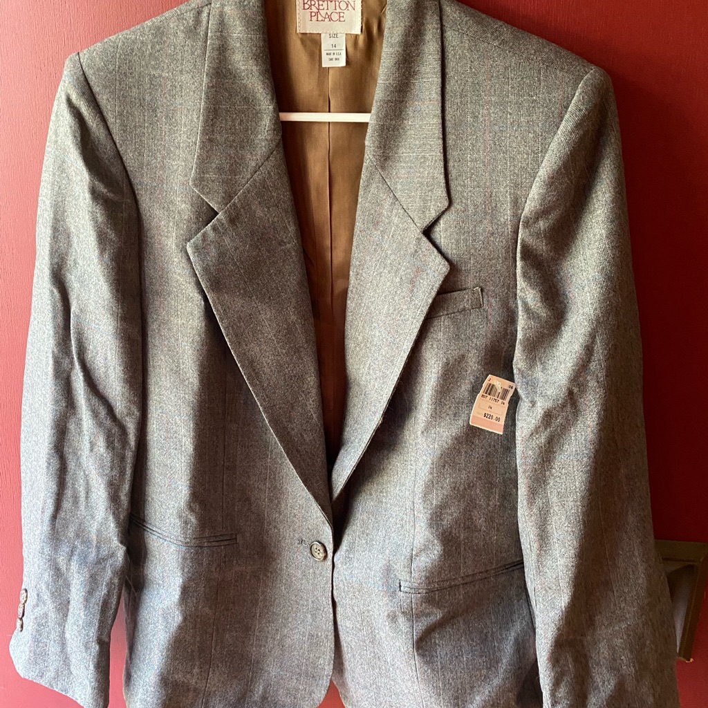 Bretton Place Size 14 Women’s Wool Blazer Nwt New Old Stock Vintage